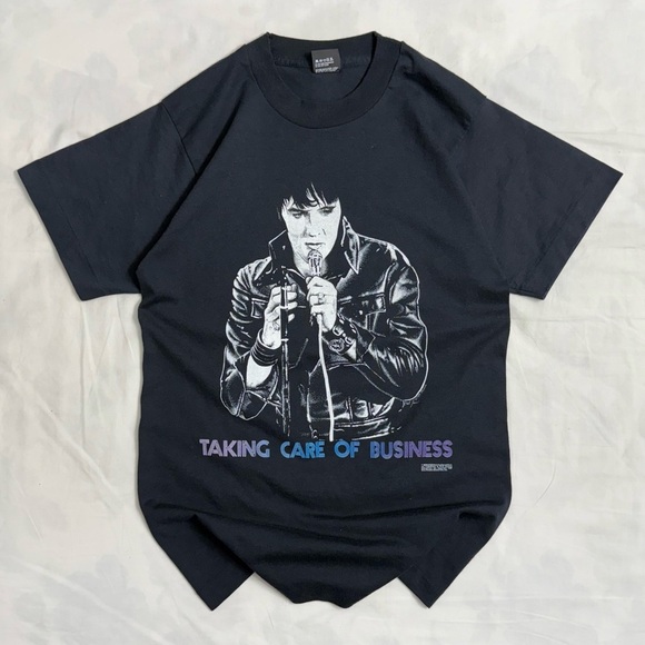 1987 Elvis Presley Tee - Single Stitch - Picture 1 of 4